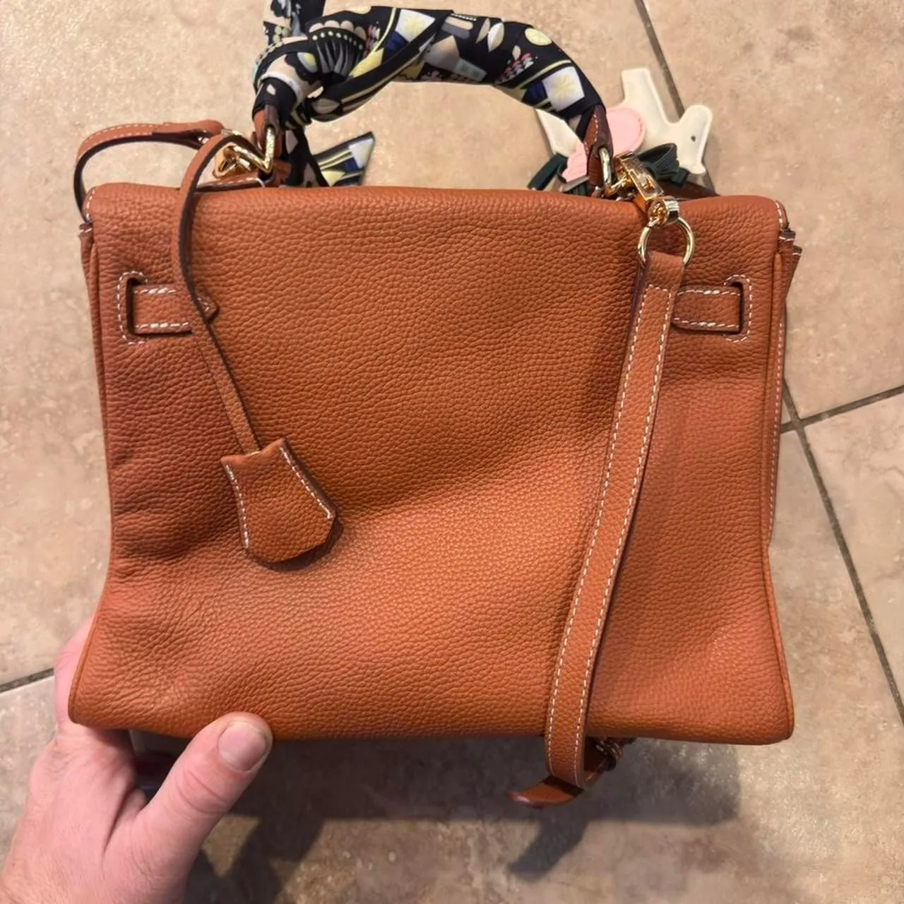 Unbranded Women's Brown and Tan Bag - Image 6