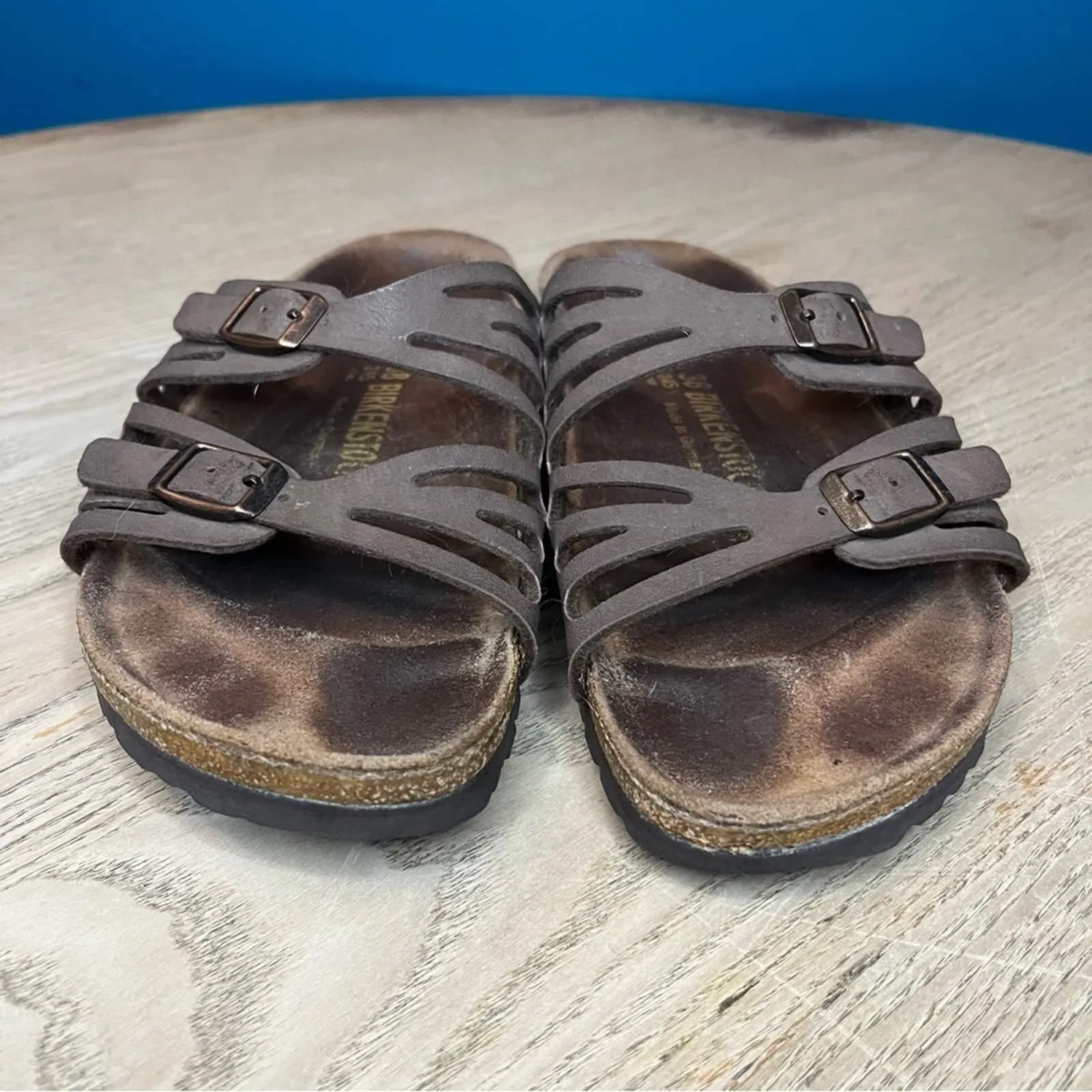 Birkenstock Granada Birko-Flor Vegan Sandals Slides Slip Ons Brown Women’s 7-38 - Image 5