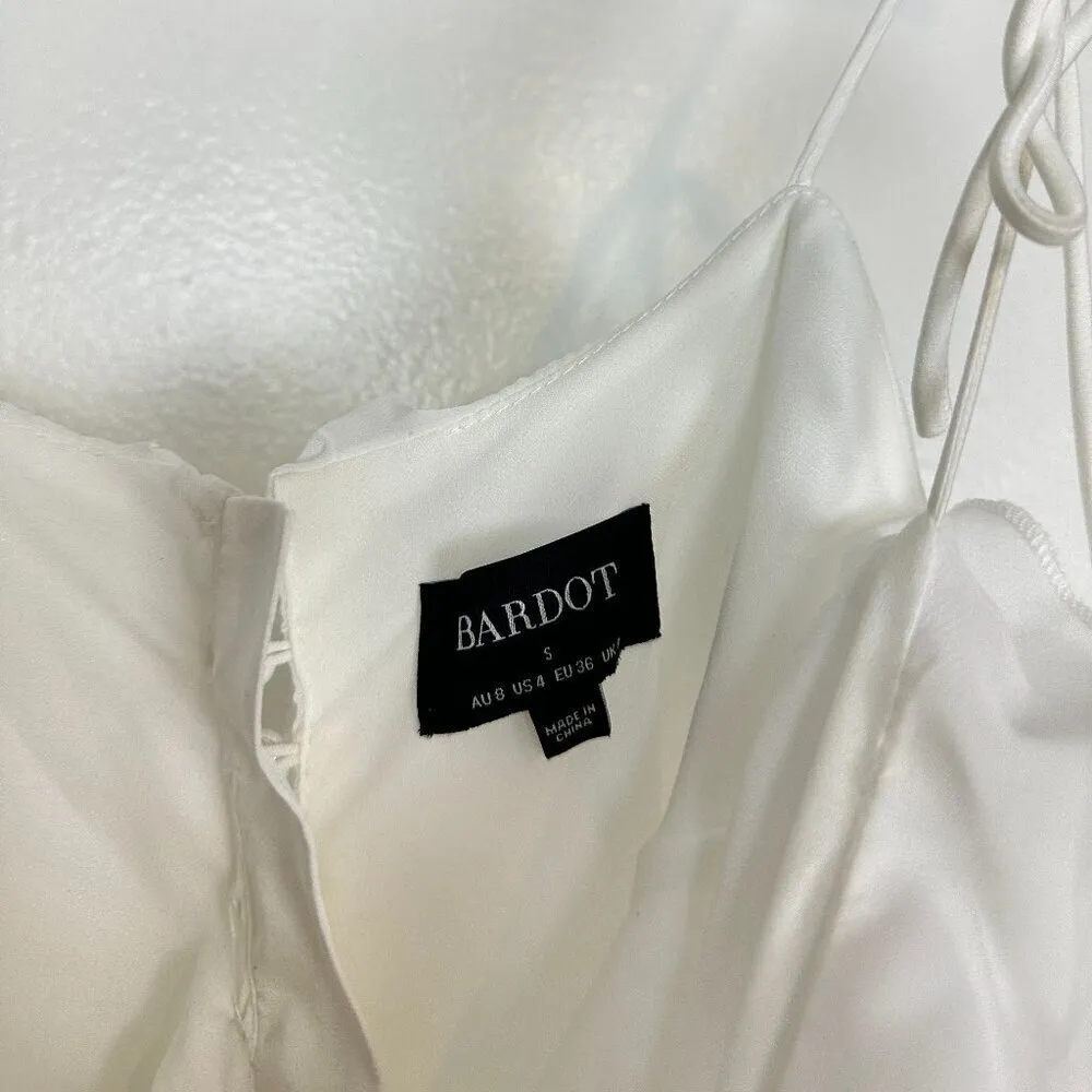 BARDOT Marsella Ruffle Cocktail Dress in Orchid White Size US 4 - Image 6