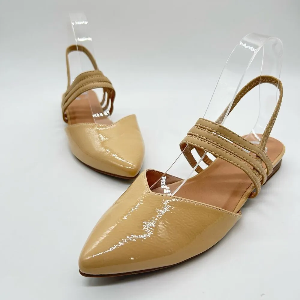 Journee Collection Sandal Womens 7 Tan Brinnery Ballet Flat Sandals - Image 4