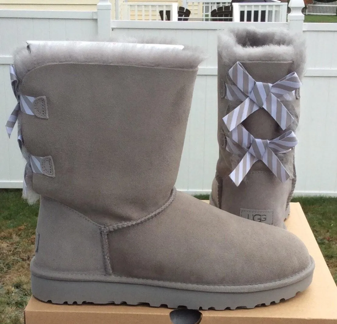 Bailey Bow II Diagonal Stripe Boots - Image 2