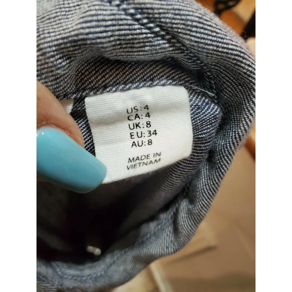 Nicole Miller Women's Gray Cotton Collared Sleeveless Casual Knee Length Dress 4 - Image 10