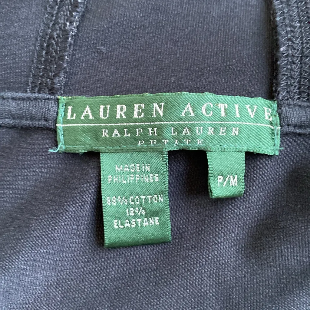 Lauren Active Ralph Lauren Gold Crest Black Full Zip Hoodie - Image 6
