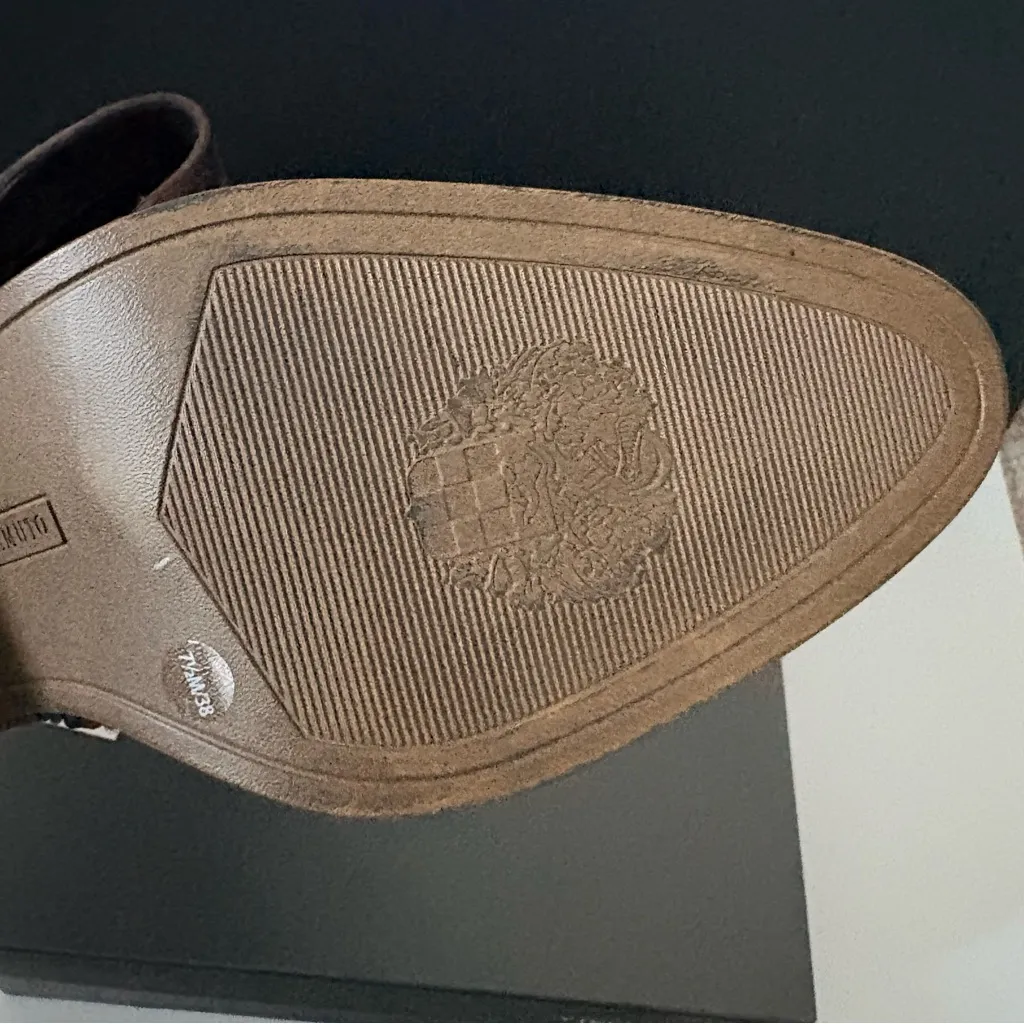 Vince Camuto Kelmi Women's Chocolate Brown Suede Ankle Boots 7.5 - Image 6