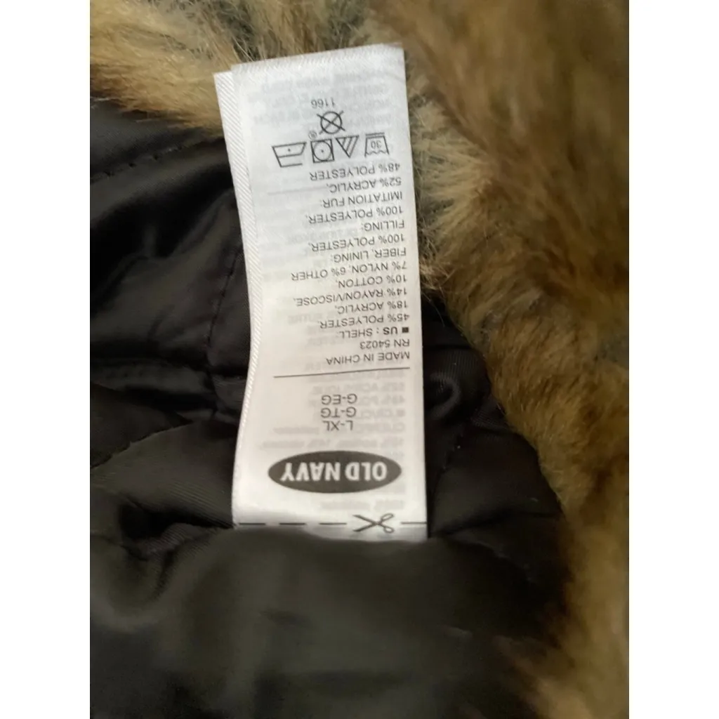 Old Navy Buffalo Plaid Faux-Fur Trapper Hat L-XL Cozy Wintercore Ski Lodge - Image 10