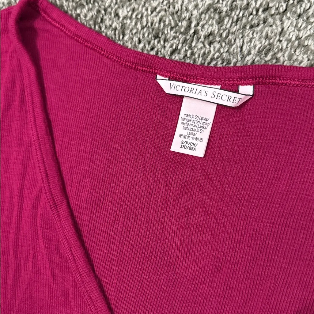 Victorias Secret Ribbed Matching Sleep Pajama Set - Image 3