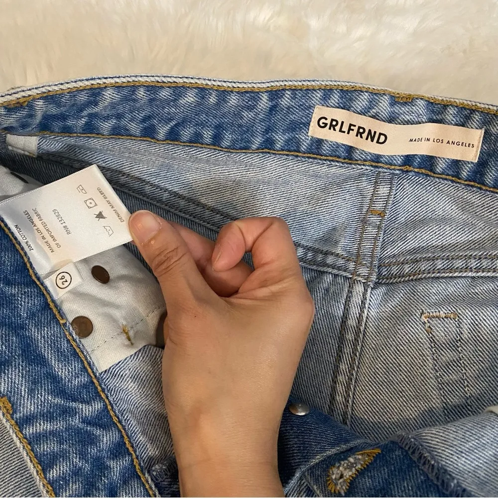 GRLFRND Women’s Helena High Rise Cut Off Short in Newport Size 26 - Image 5