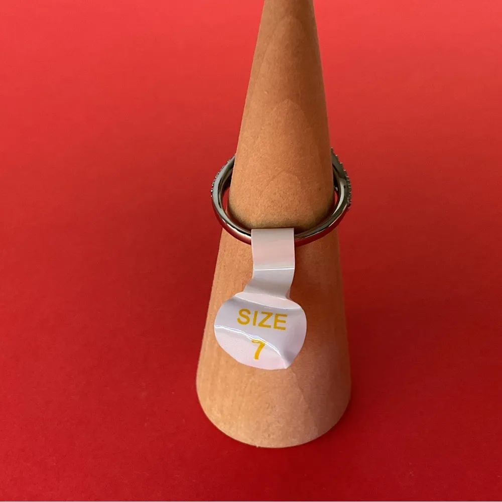 Bomb Party RBP6665 “Whispers of Joy” Sapphire/Quartz on Hematite Size 7 Ring NWT Pink - Image 3