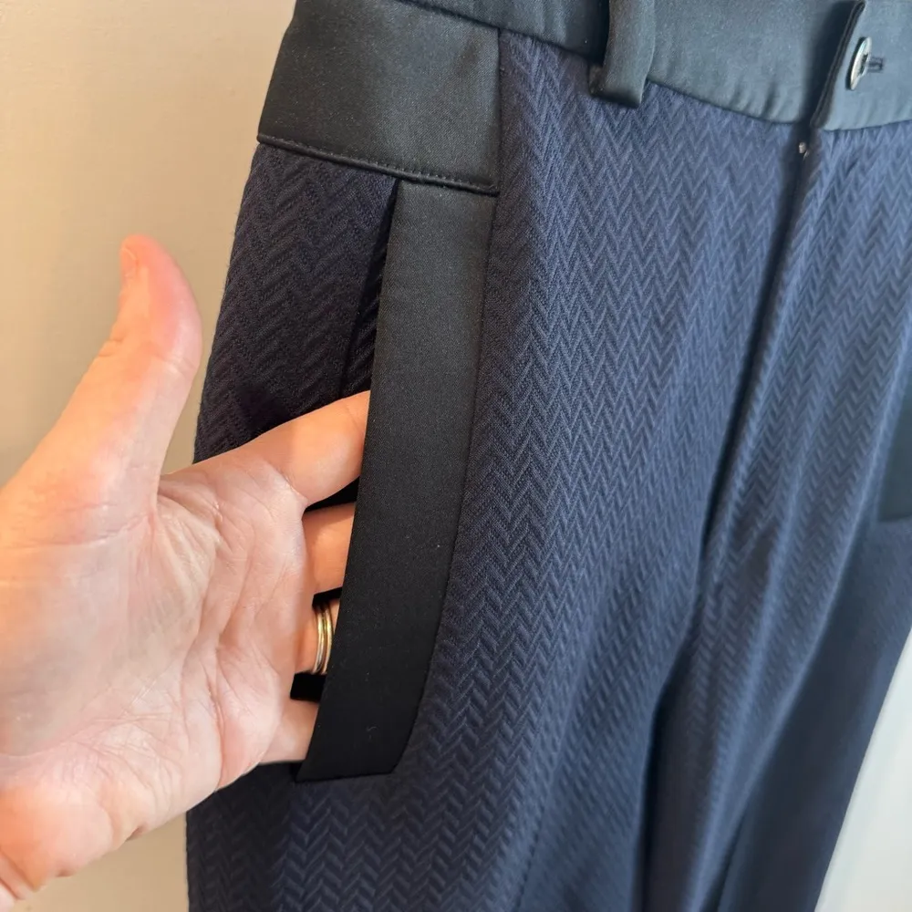 Vivienne Westwood Navy Wool Ray Trousers Size EU44 **Altered** - Image 7