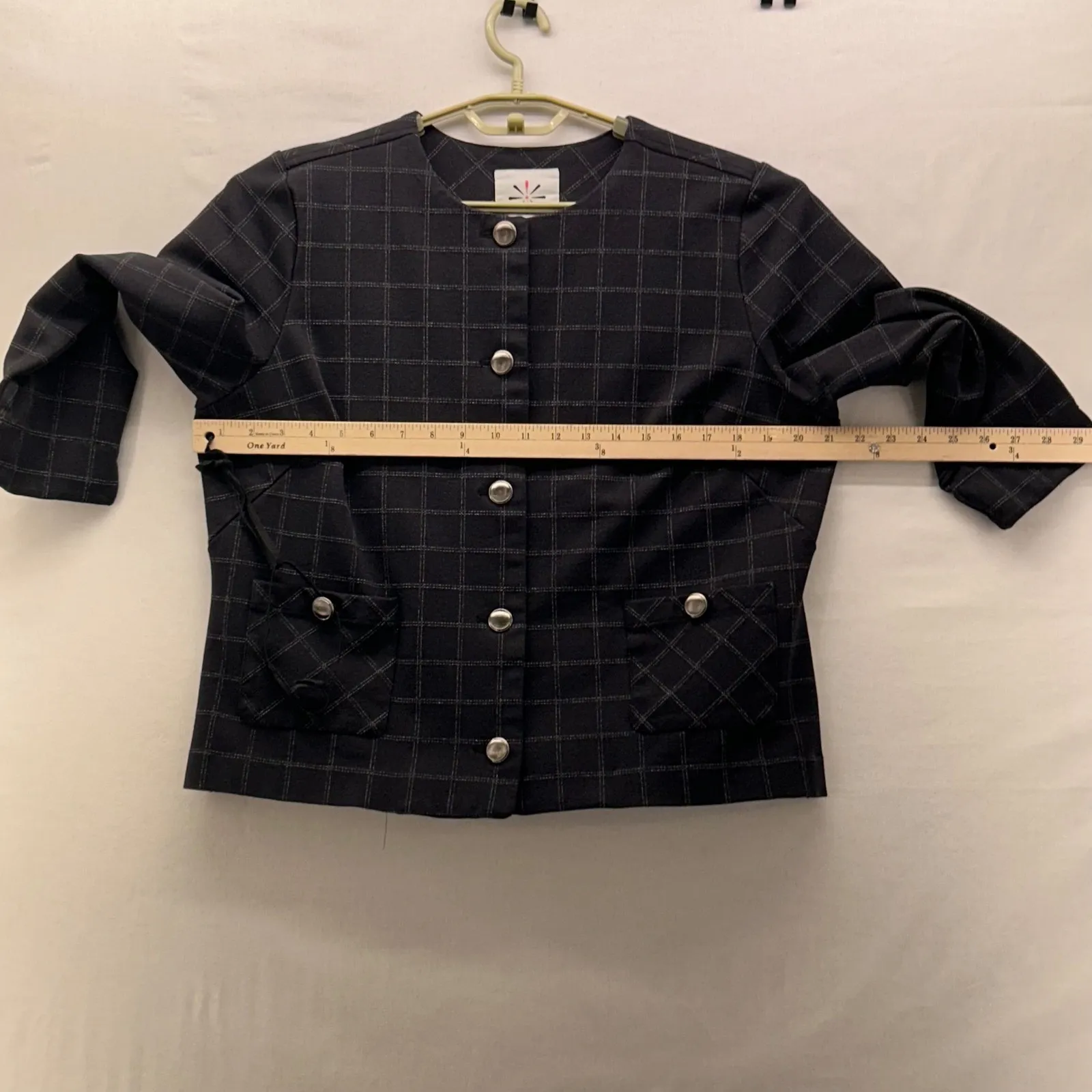 Isaac Mizrahi Live Blazer Pants Suit Black Large - Image 13