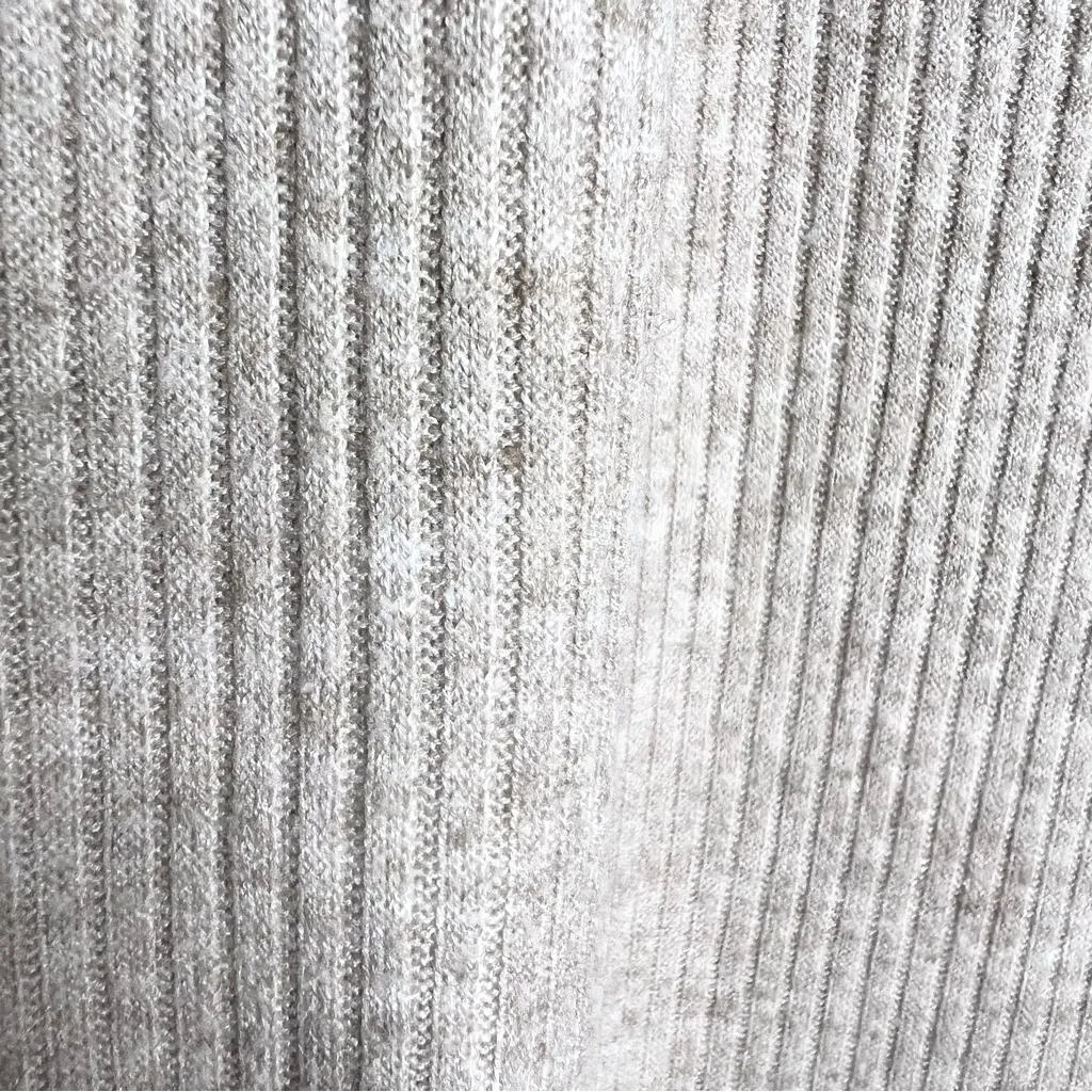 GAIAM Beige Ribbed Knit High Waist Wide Leg Pants Size XXL Yoga Lounge Comfy - Image 6