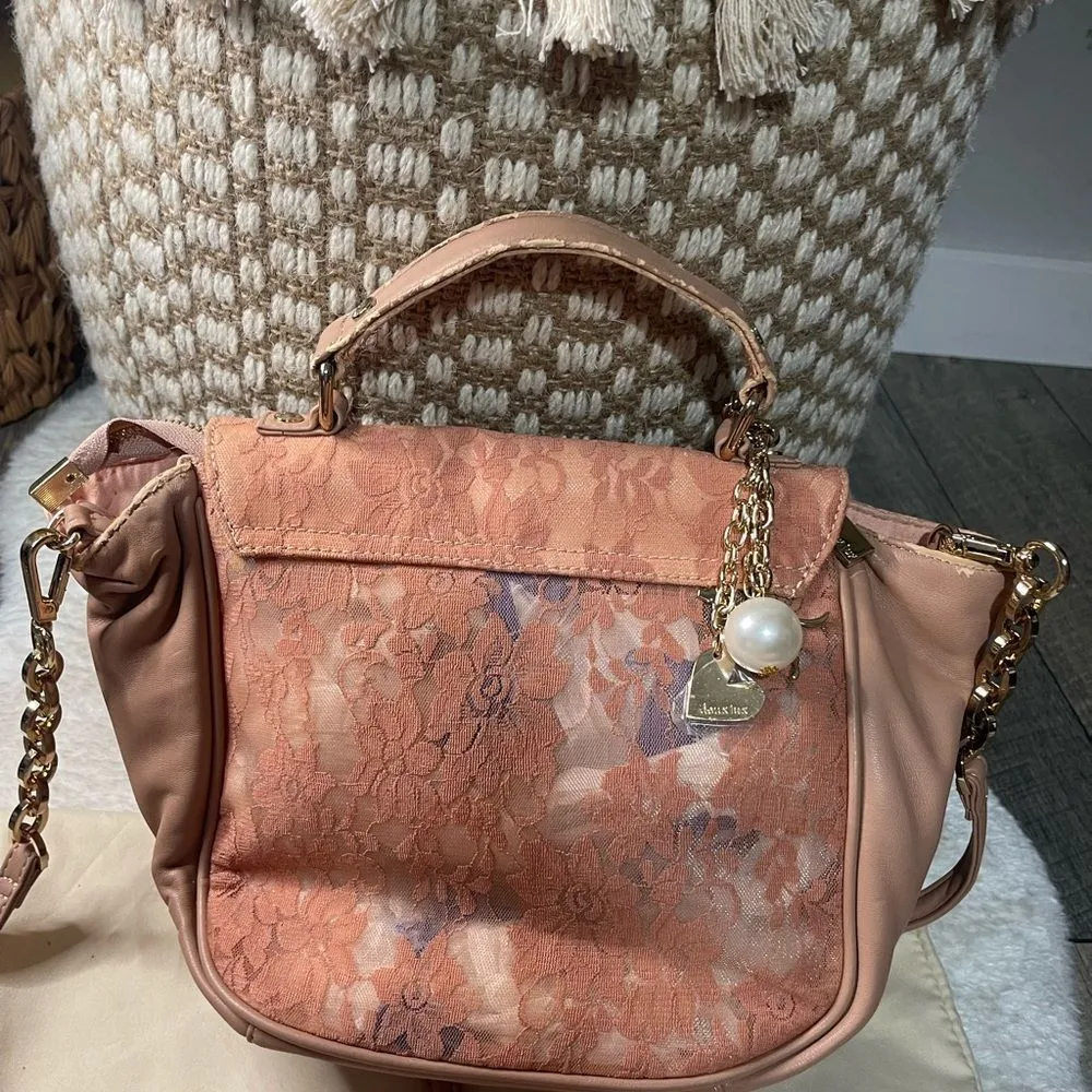 Deux Lux Lace Purse Handbag Crossbody Strap with Dust Bag - Image 5