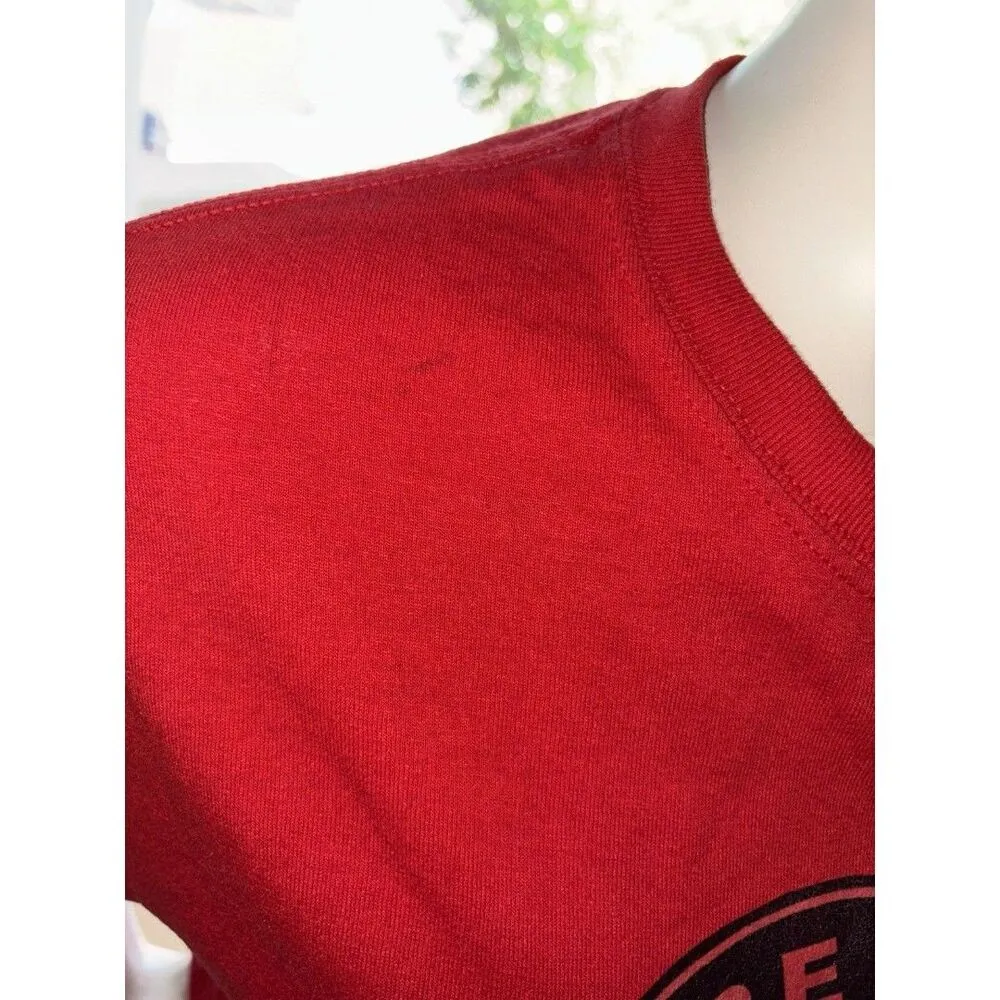 Be My Valentine Tee Starbucks Gildan Red Small Crew Neck T-Shirt Top Short Sleeve - Image 5