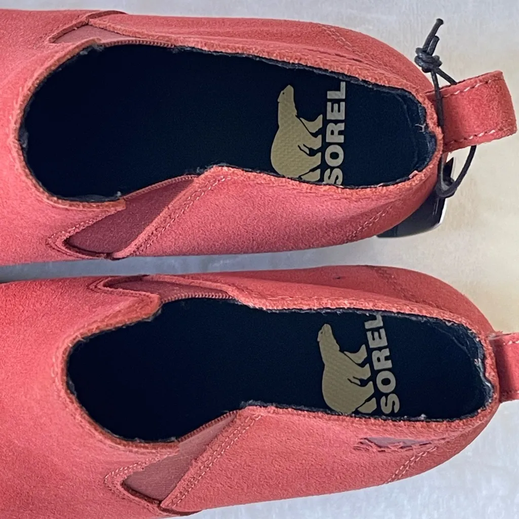 Sorel Evie Pull-on Wedge Booties Waterproof Rain Boot size 6 - Image 4