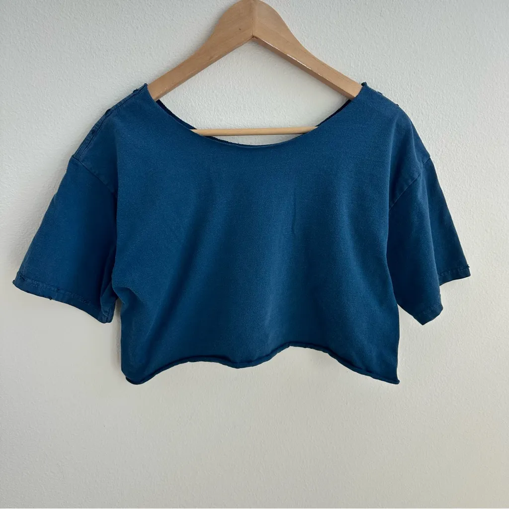 Vans navy off-the-shoulder tee - Image 4