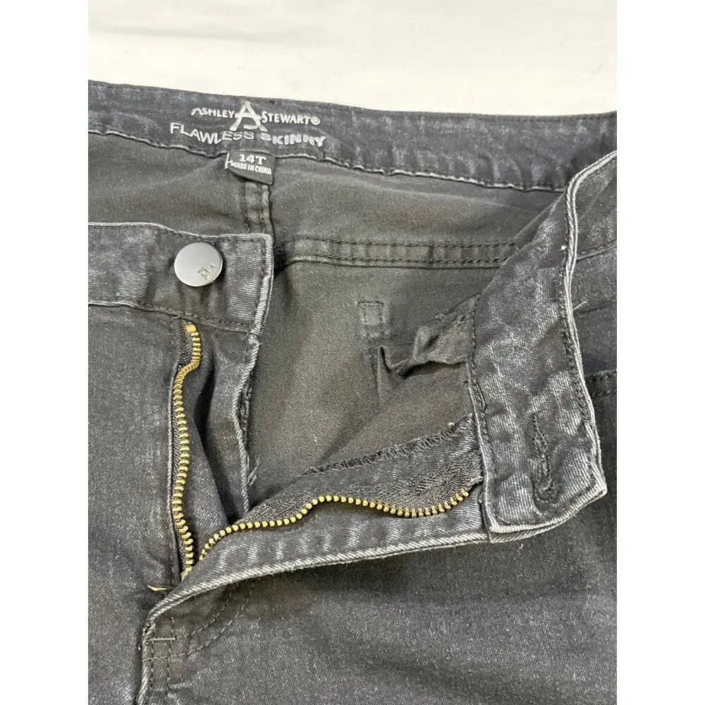 Ashley Stewart Women's Black Jeans/Skinny Size 14T SKU 5920 - Image 4