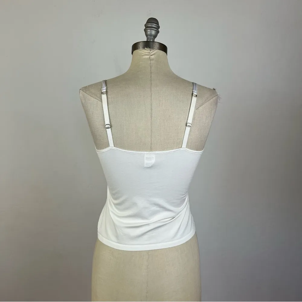 Hanro White V Neck Camisole - Image 5