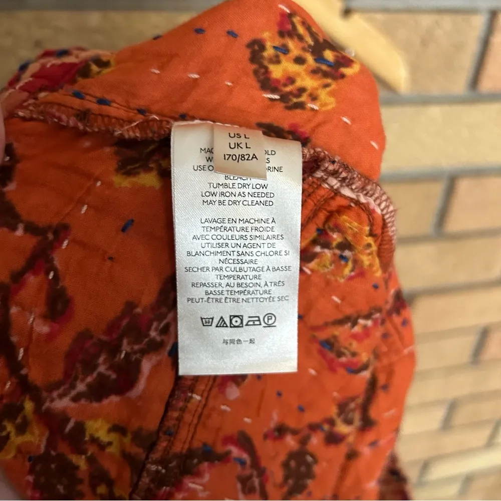 Free People  Dakota Skies Kanthi Camo Quilted Boho Shorts Size Large - Image 6