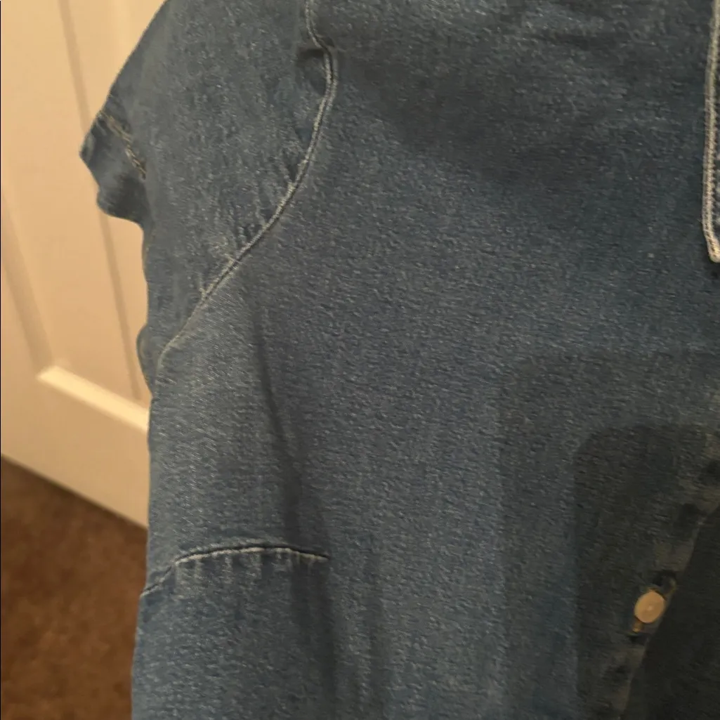 Gap  Indigo Denim Button-Up Shirt , - Image 4