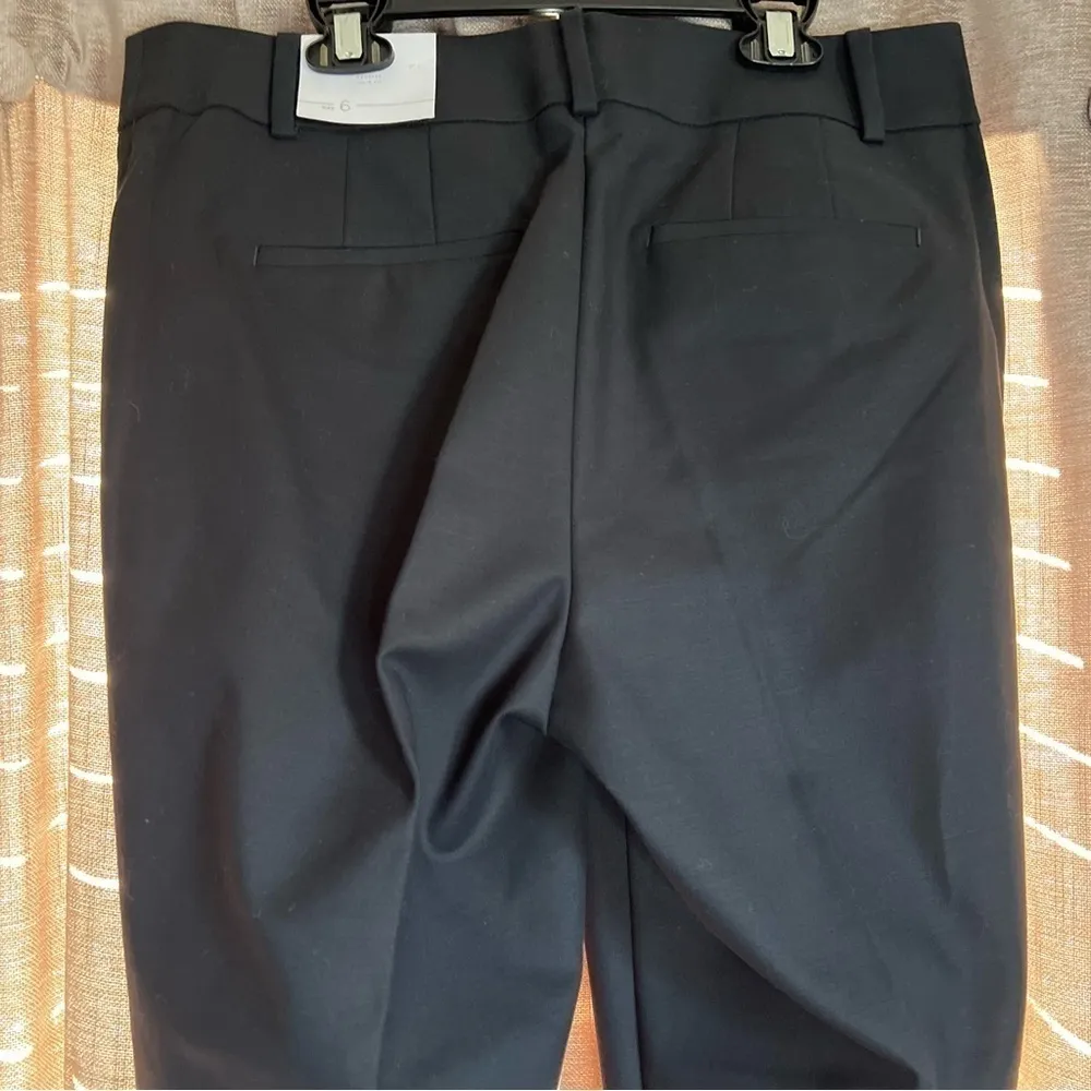 NWT Ann Taylor LOFT Black The Riviera Pant Cropped Julie Fit Size 6 - Image 9
