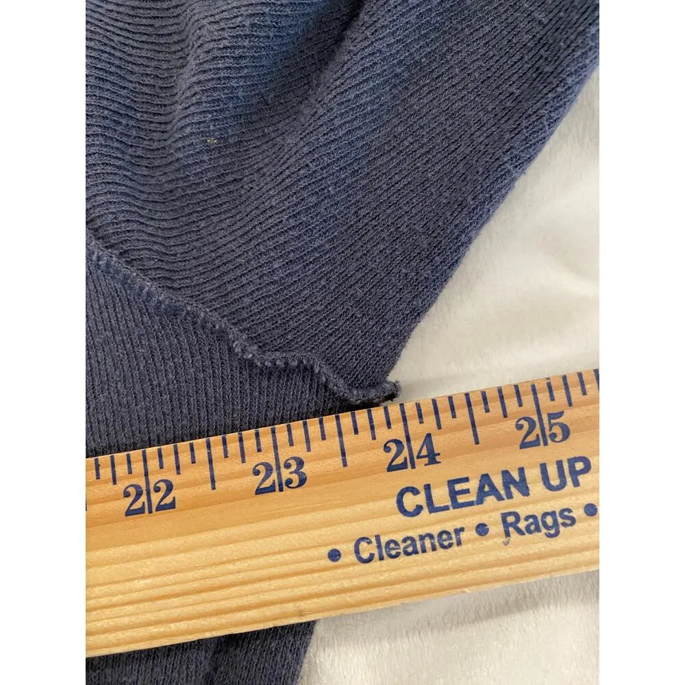 Free People Long Sleeve Aztec Split Neck Pullover Sweater Blue Women's Size M - Image 7