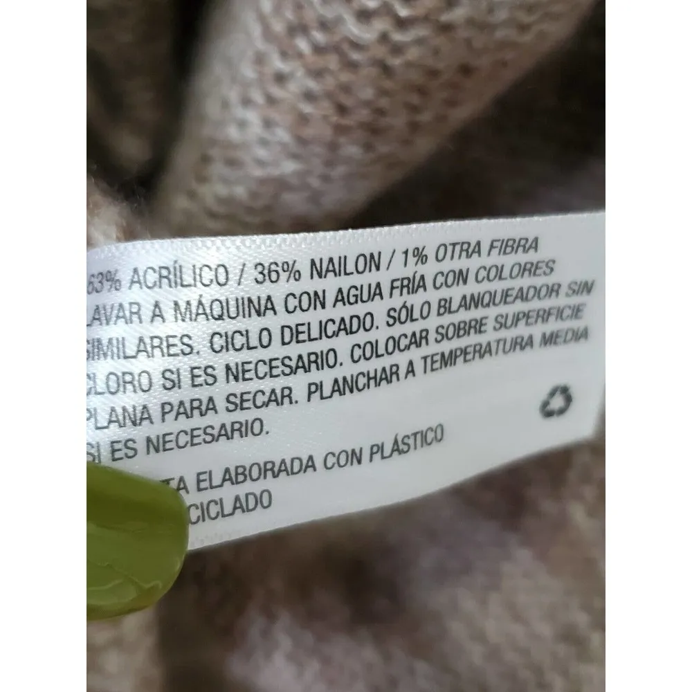 Knox Rose Women's Beige Acrylic Long Sleeve Pullover Knit Sweater Size X-Large - Image 9