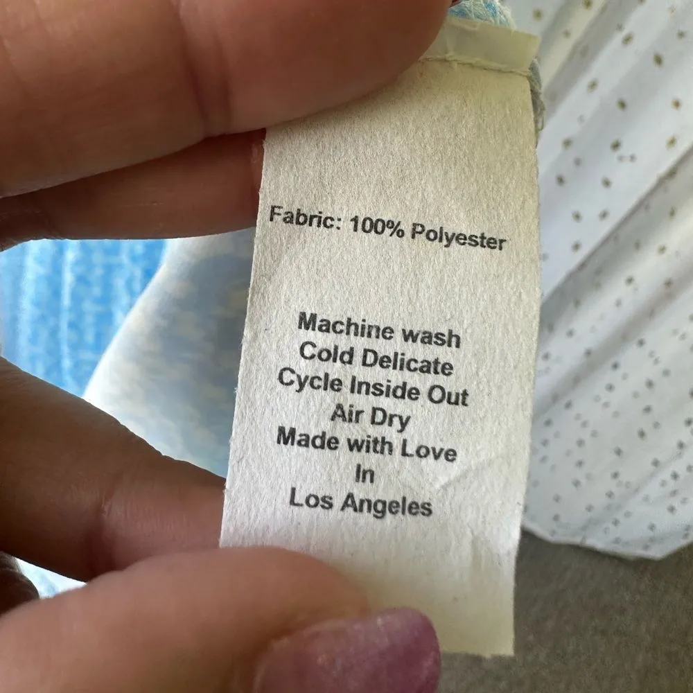 Revolve Resa Hannah NWT Monterey Floral Flowy Midi Slip Dress Cord Belt Sash XS - Image 8