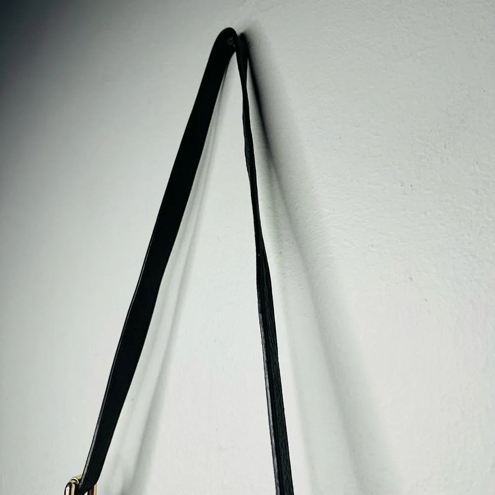 MICHAEL KORS Weston Black Leather Shoulder Satchel Zip Up Tassel Handbag - Image 4