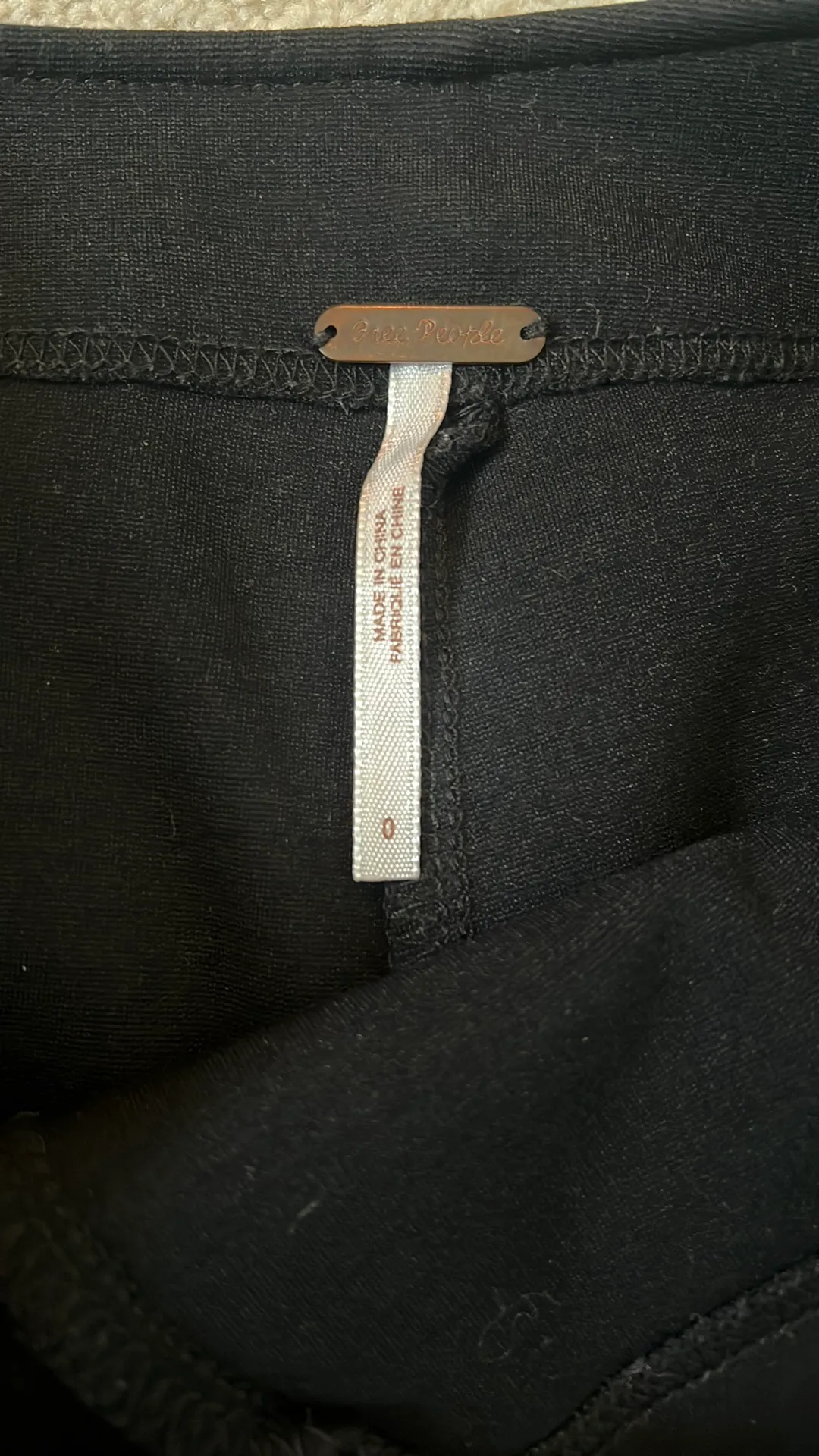 Black Leather Skort - Image 2