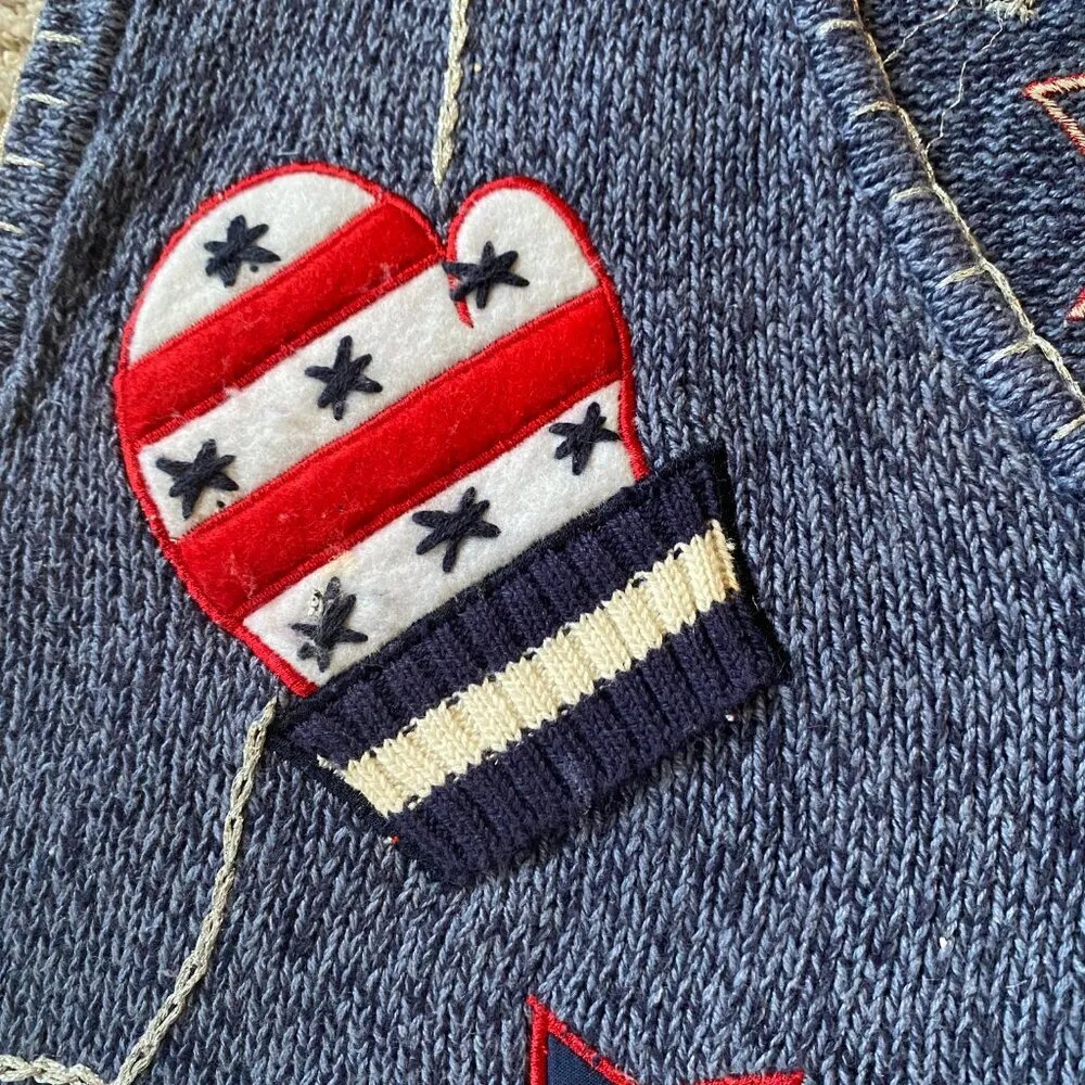 Bobbie Brooks women's large winter embroidered zip up stretchy sweater vest - Image 9