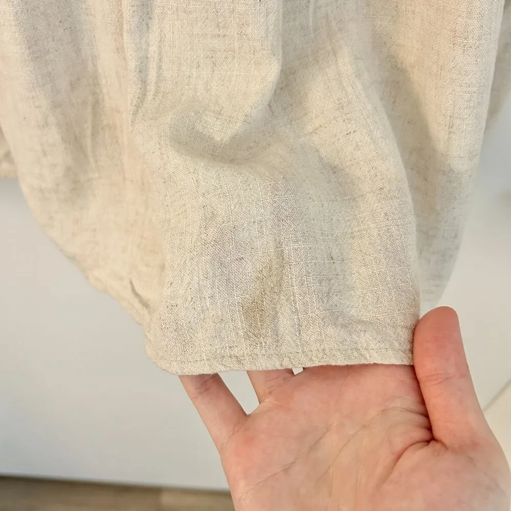 Princess Polly The Sandy Mini Oversized Dress Natural Lower Impact Size S/M - Image 11