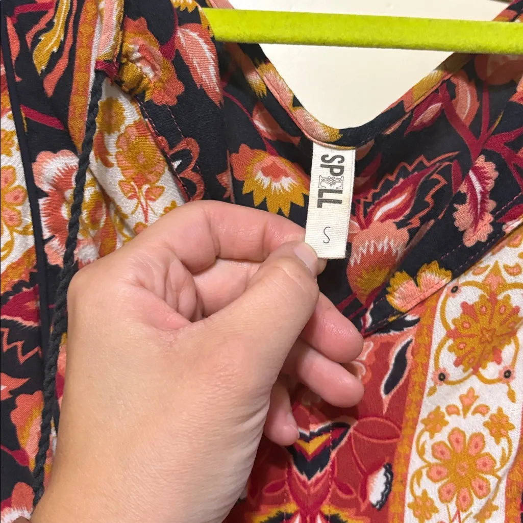 Spell and the gypsy lolita blouse rust size small Black - Image 2