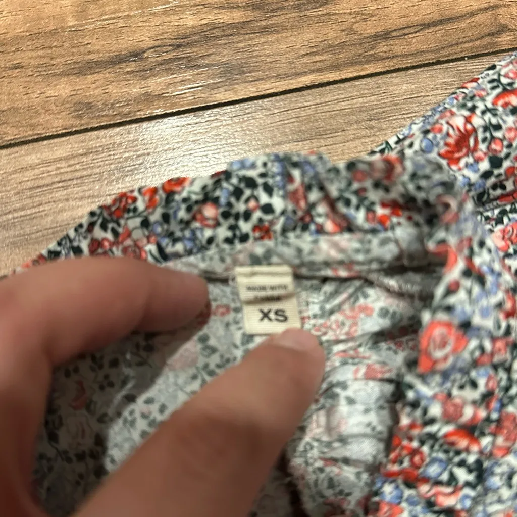 Doen Floral Puff Sleeve Dress Red Size XS - Image 4