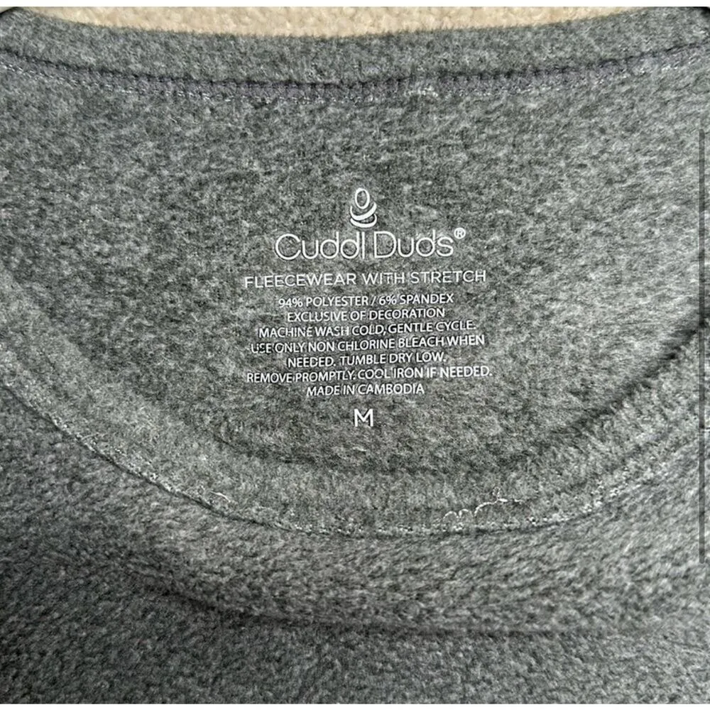 Cuddl Duds: Gray Fleece Matching Set - Image 3