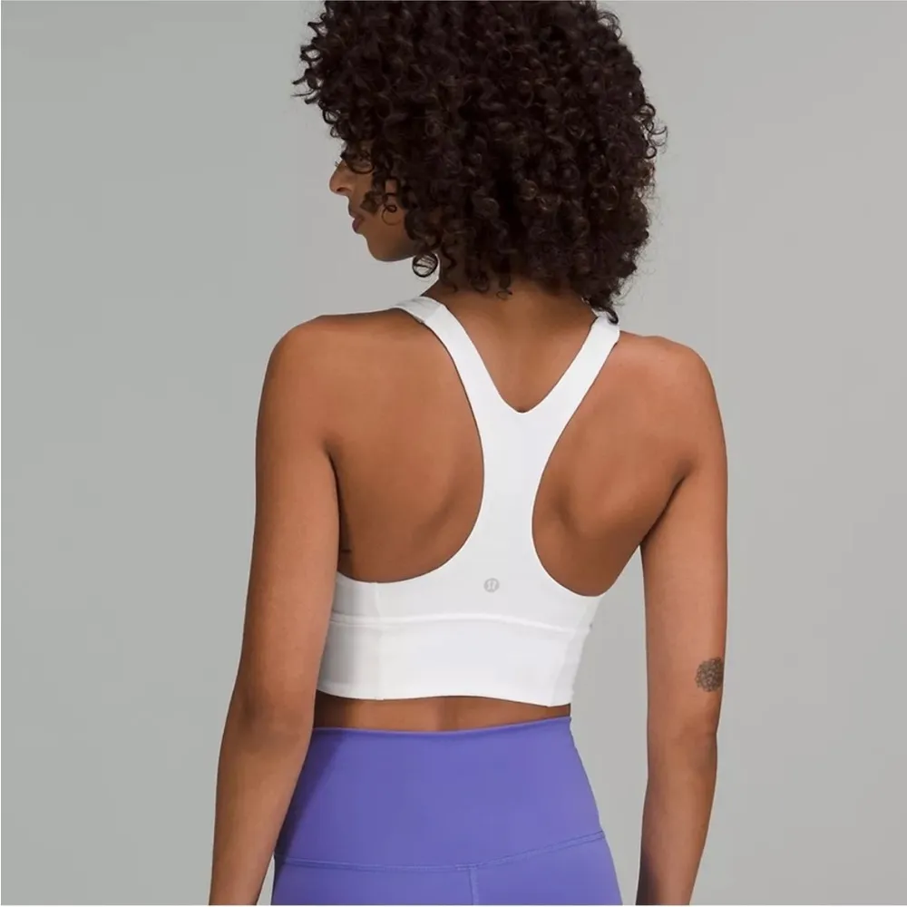Lululemon Ebb to Train White Racerback Bra 6 -flawed - Image 2