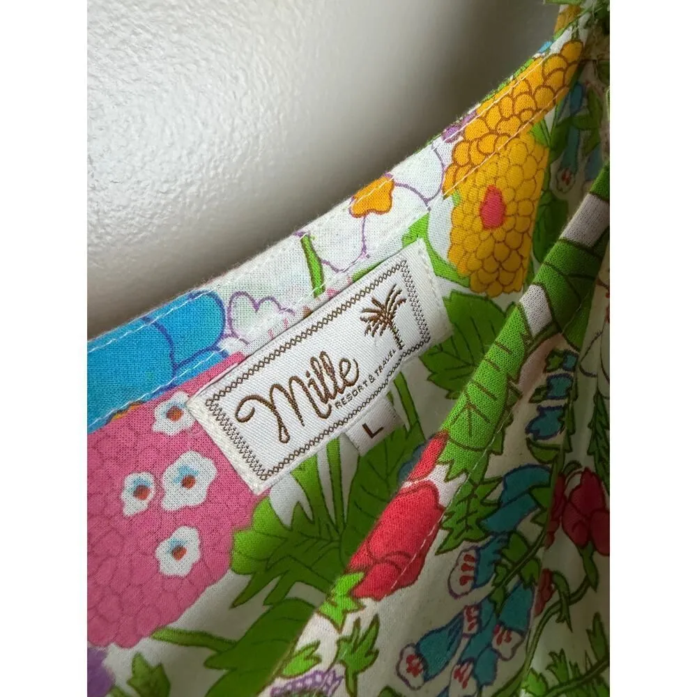 Mille Klara Dress in Summer Garden Sz. L Green Size L - Image 4