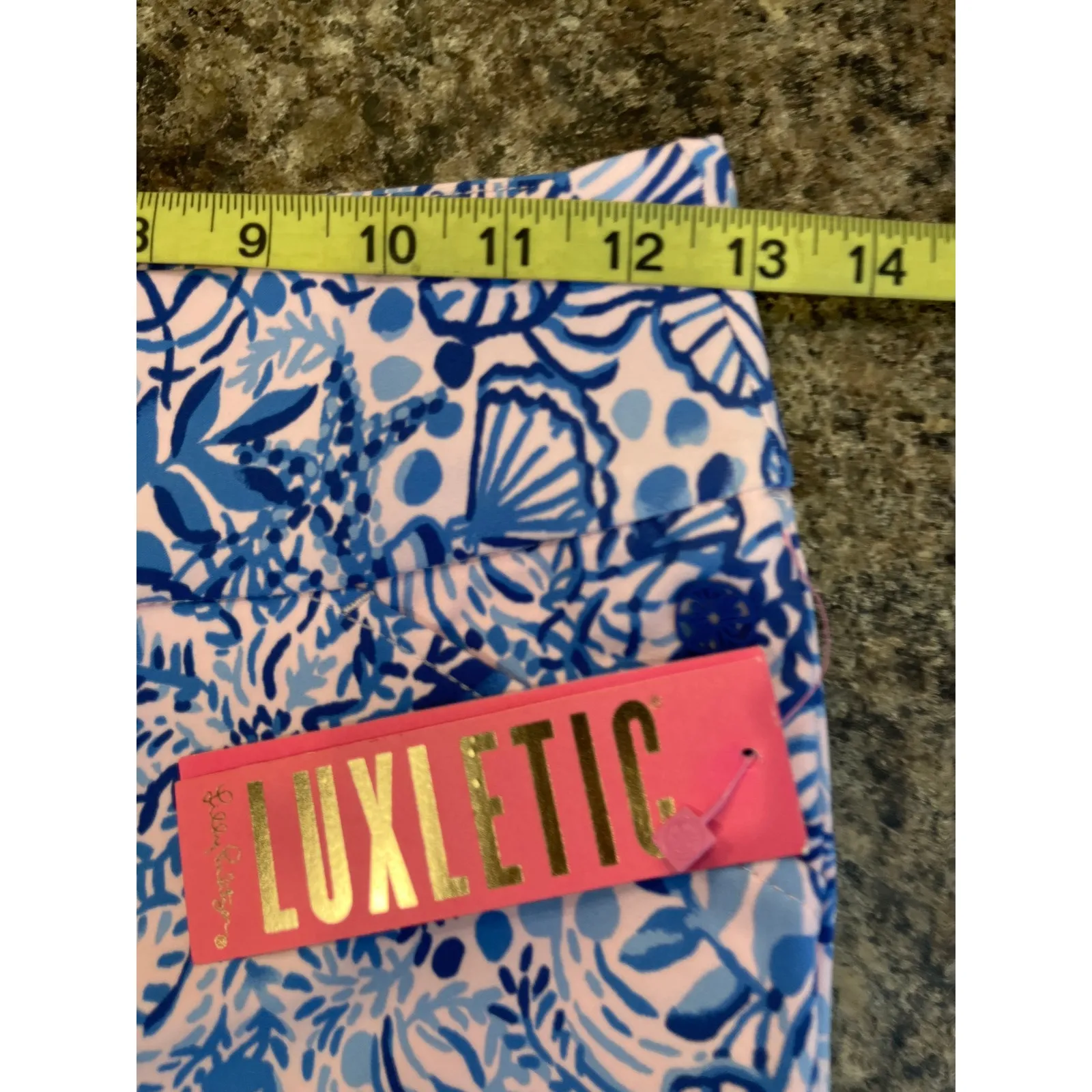 Lilly Pulitzer NEW UPF Luxletic Reid Short Calla Lilly Pink High‎ Tides Size 00 - Image 10
