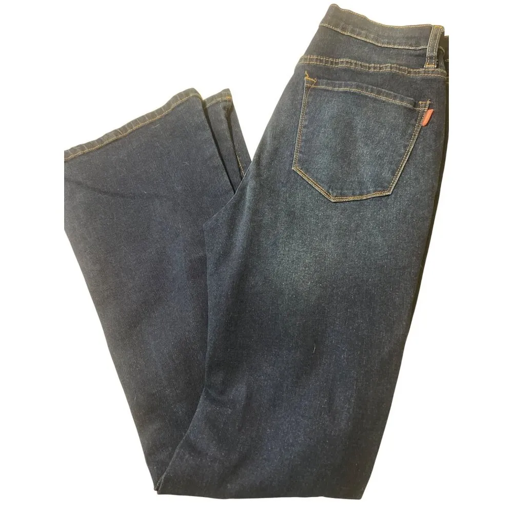 Vibe & Rant Distressed Flare Wide Leg Jeans Blue Denim Slits Hippie Sz 11 NWOT - Image 5