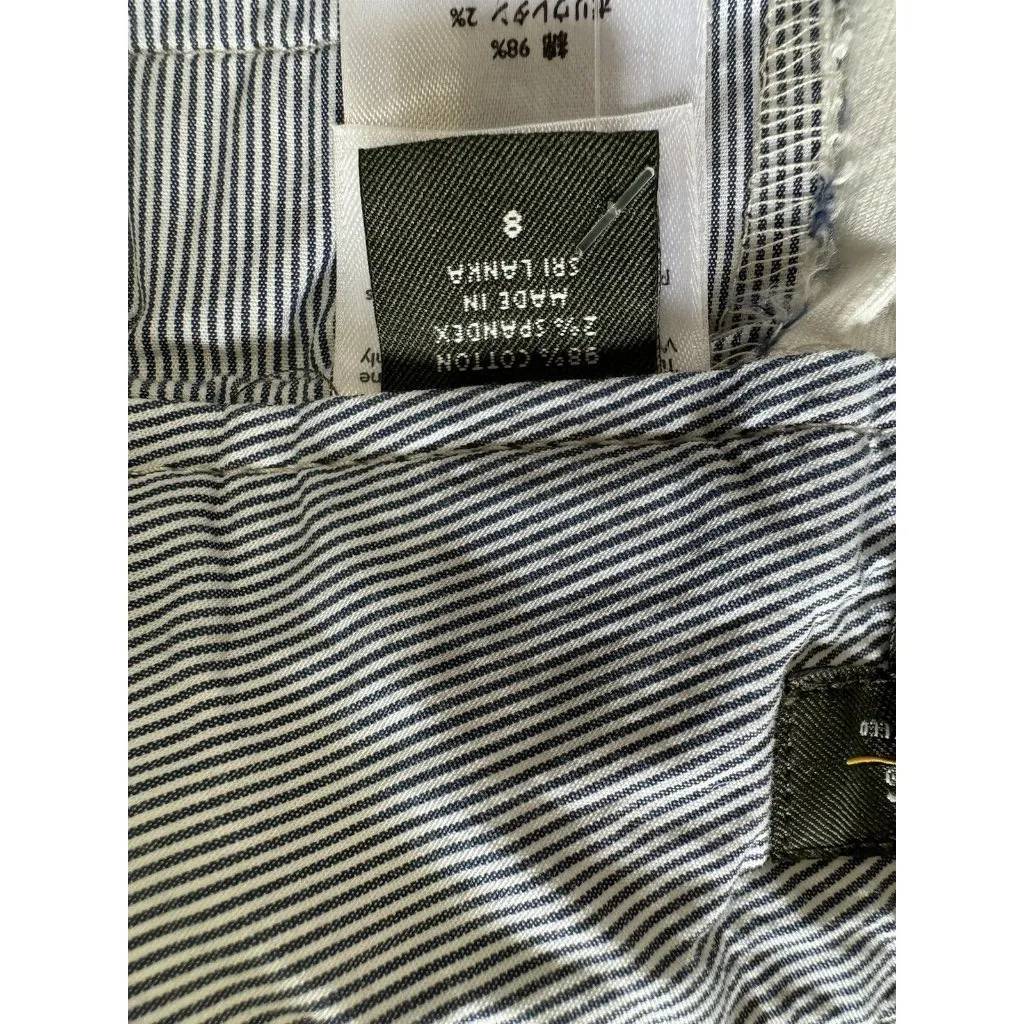 Eddie Bauer Shorts Women 8 Beige Vashon Fit Bermuda Cotton Stretch Casual‎ Beach - Image 8