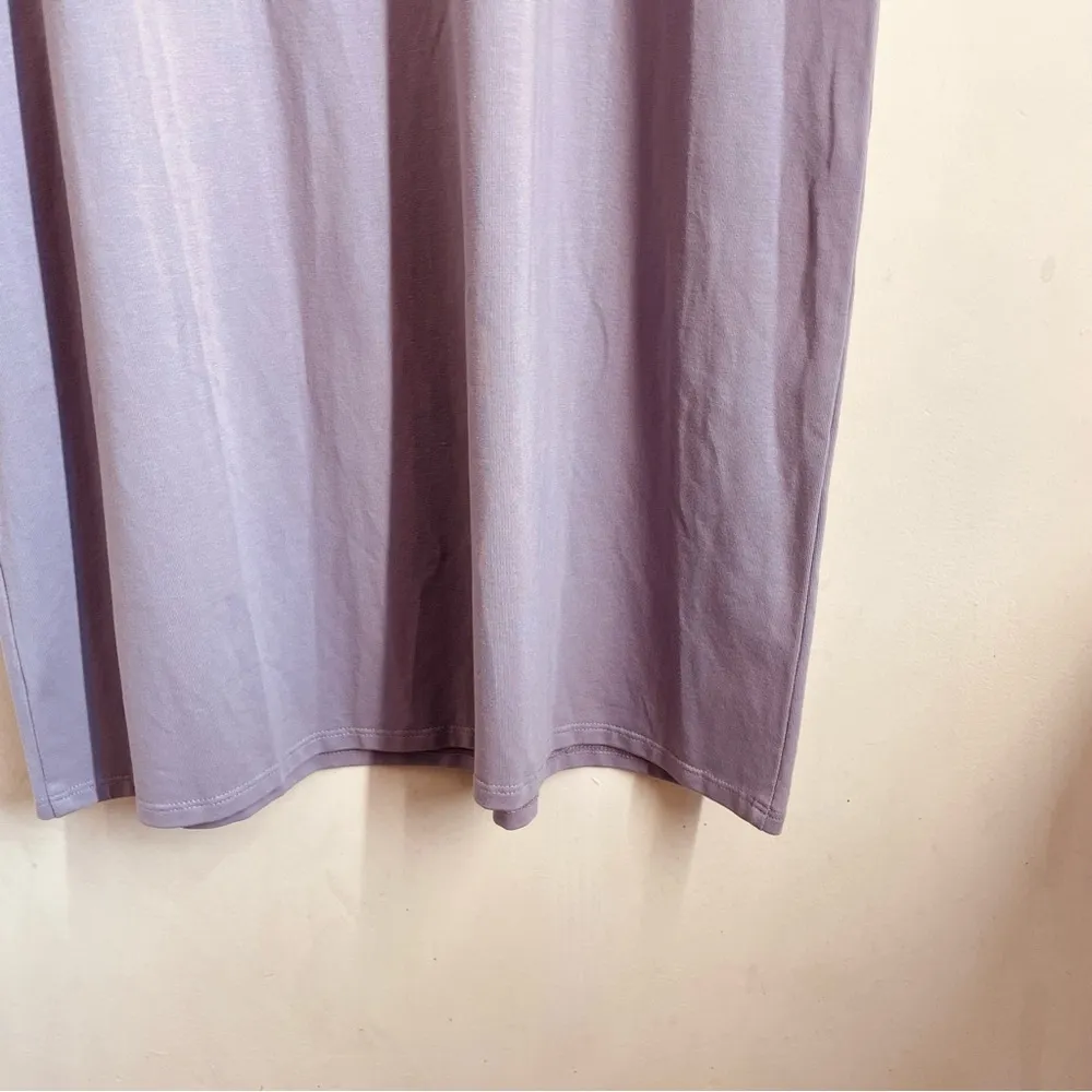 Eileen Fisher Organic Cotton Jersey Crewneck Tank Dress Lavender size M NEW - Image 10