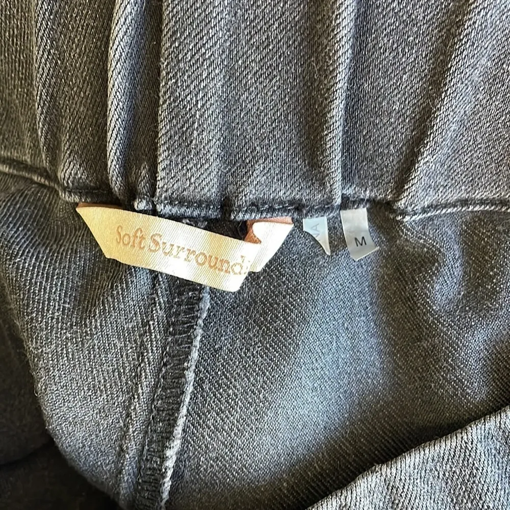 Soft Surroundings Black Pull On Skinny Jeans - Image 3