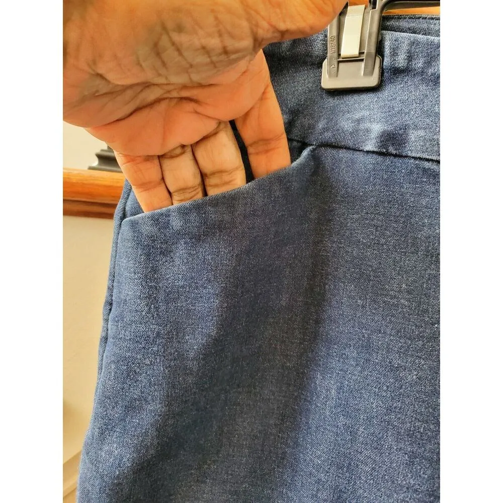 Est. 1946 Women's Blue Denim Cotton Pull On Skinny Fit Classic Jeans Pants 22W - Image 2