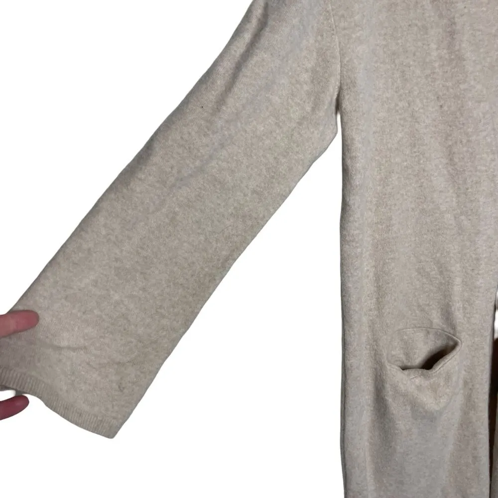 Anine Bing Jasni V-neck cardigan ivory cream long wool One Size - Image 3