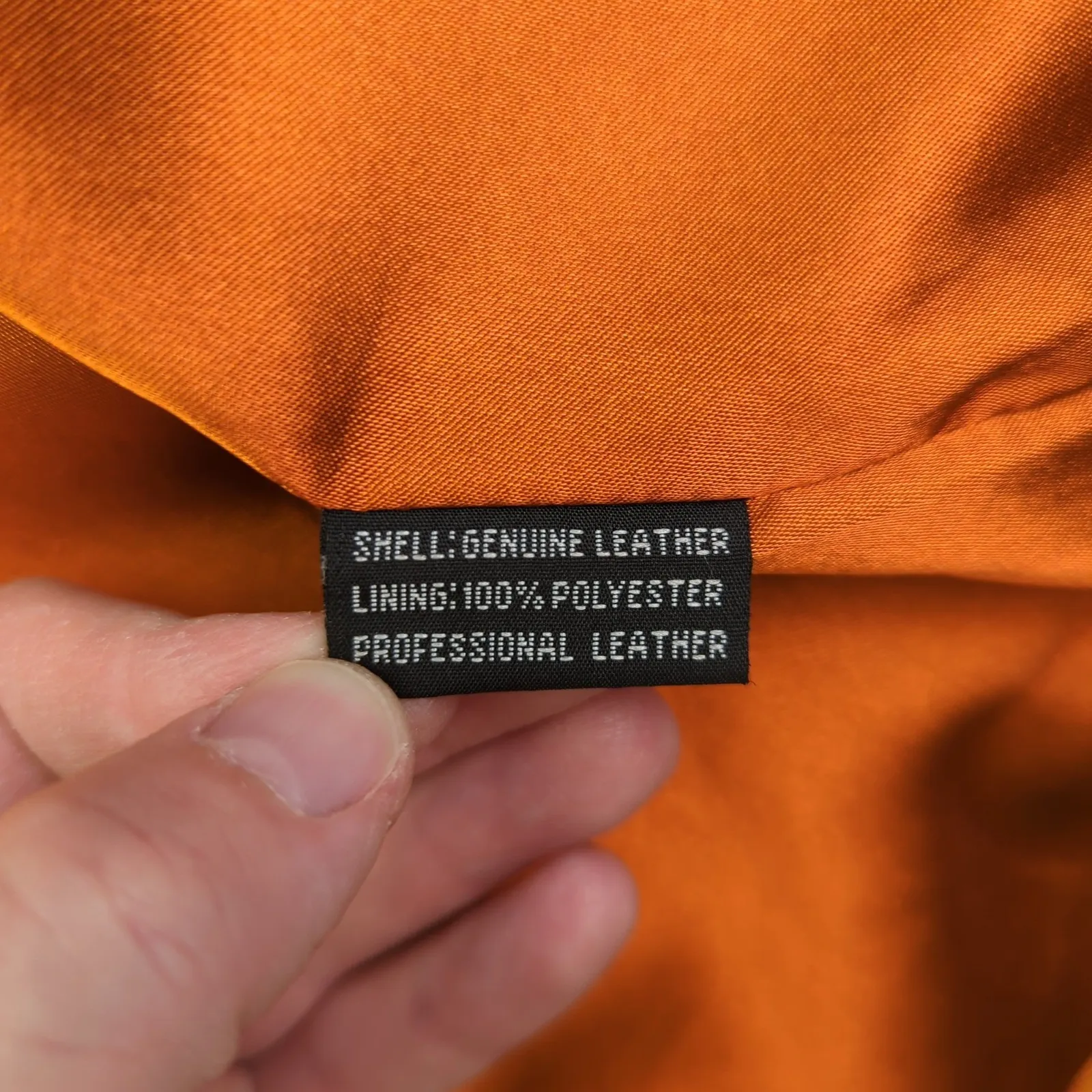 MontanaCo Suede Leather Jacket Women's Full Zip Copper Orange Warm Tone Large - Image 9