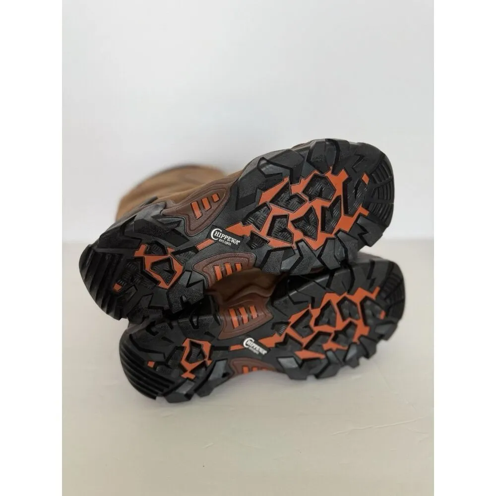 Chippewa Cross Terrain 12” Pull On Waterproof Composite Toe Work Women Sz 6 NEW Brown - Image 8