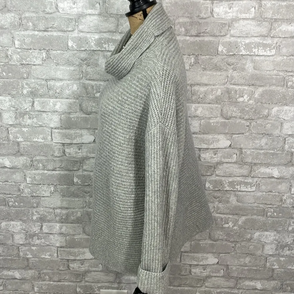 Pilcro Grey Ribbed Cowlneck Sweater - Image 2