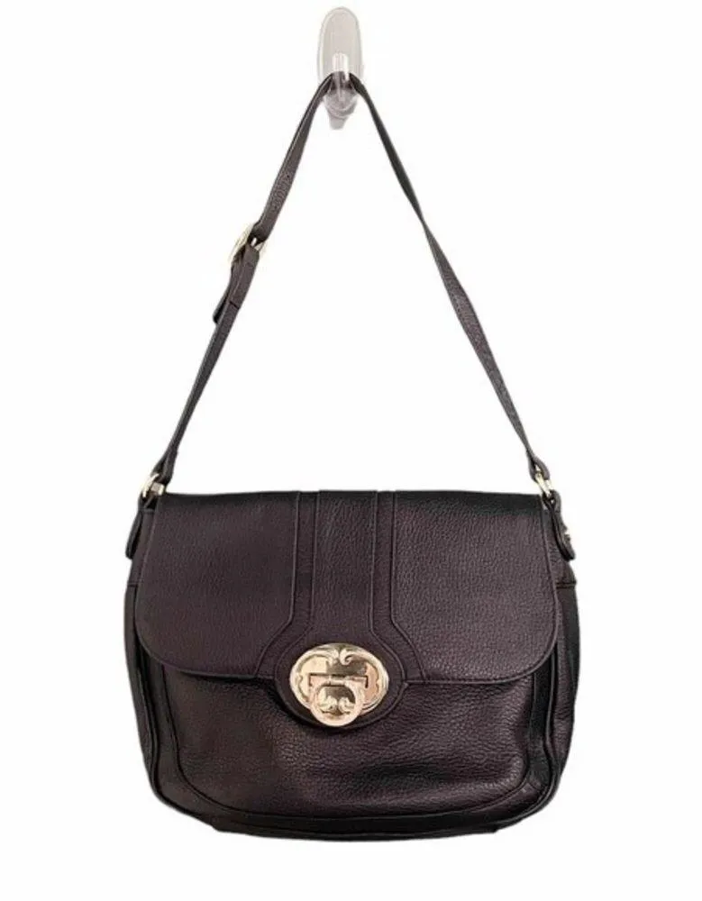 Emma Fox Purse Black Genuine Leather Saddle Bag Preppy Handbag Shoulder Bag - Image 2