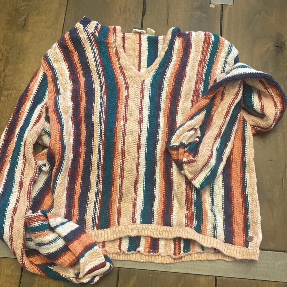 ROXY Tilly’s exclusive sun express‎ poncho hooded sweater knit size XS - Image 5