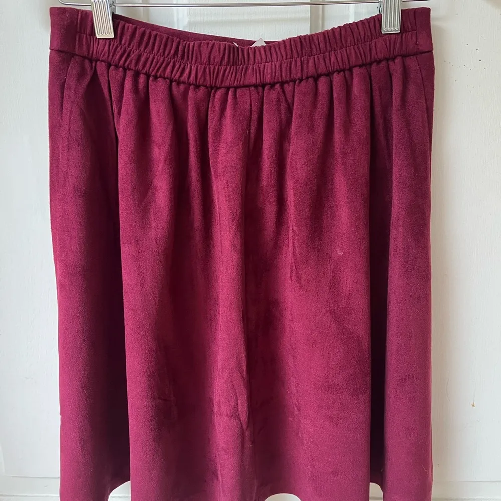 Skies Are Blue Faux Suede Skirt Small - Image 3