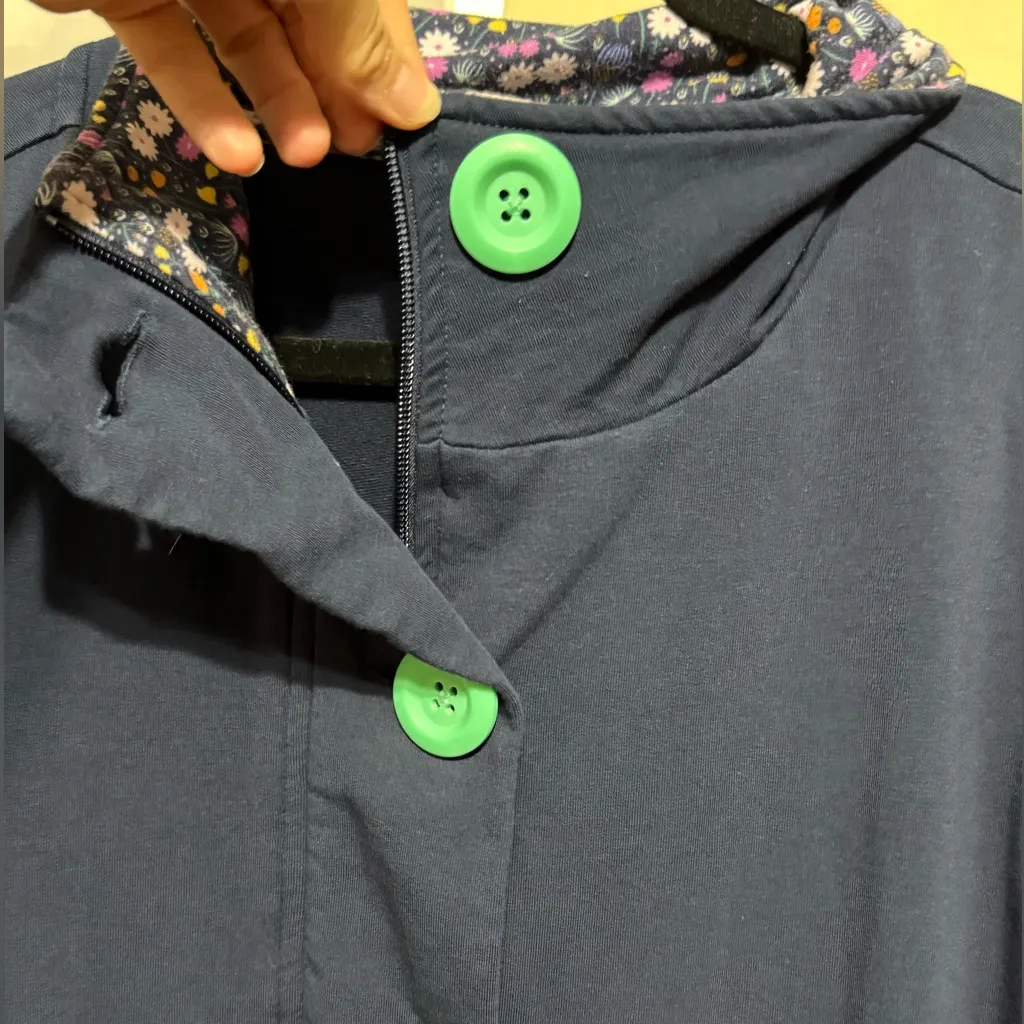 Matilda Jane A Million Little Things Navy Blue Button Up Jacket sz M Whimsycal - Image 11